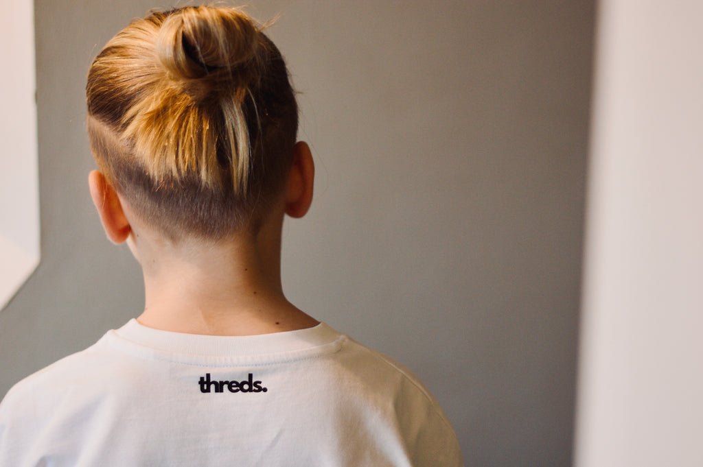 SIGNATURE DROP SHOULDER TEE - WHITE